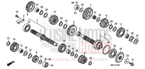 BOITE DE VITESSES XL1000V7 de 2007